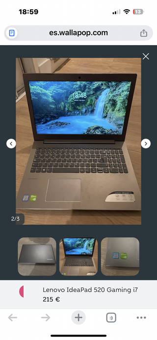 Portátil gaming Lenovo IdeaPad 520 i7