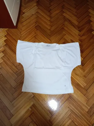 Camiseta Scalpers manga ancha blanca