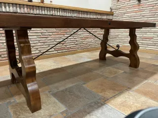 Mesa de bodega de madera las medidas 2960/950mm