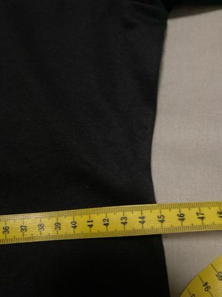 Vestido Zara negro mangas 3/4 rayas