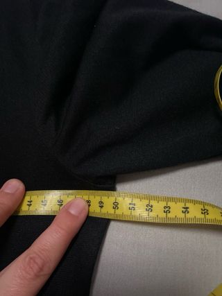 Vestido Zara negro mangas 3/4 rayas