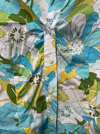 Camisa Zara floral manga corta Talla S