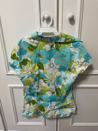 Camisa Zara floral manga corta Talla S