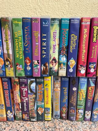 Lote 40 Películas VHS Disney (Español)