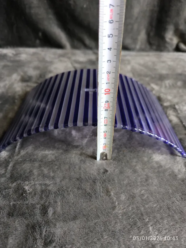 Tulipa Murano Azul y Transparente