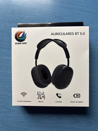 Auriculares Bluetooth 5.0 Euro Life Negros