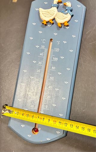 Barometro da muro in legno decorato