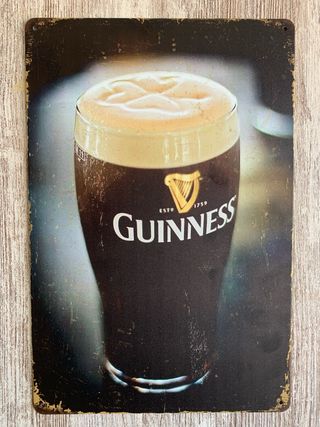 Cartel cerveza Guinness