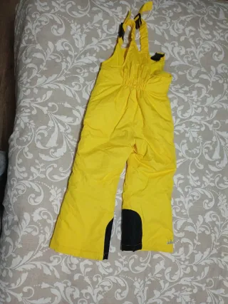 Pantalón de esquí para niño amarillo