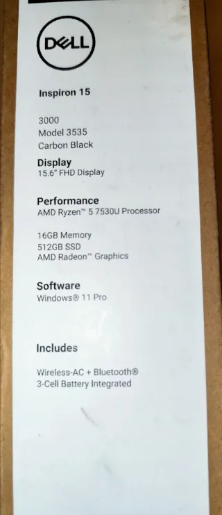 Dell Inspiron 15 3535 16GB RAM 512GB SSD