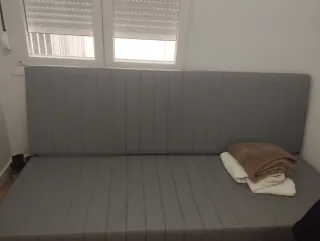 Sofá Cama Ikea Gris Tela
