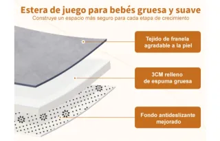 Alfombra bebe 120cm x 120cm