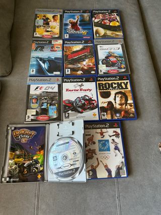 Lote 11 Juegos PS2: PES, Burnout, Rocky, Ratchet &