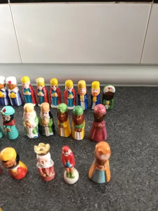 Lote 31 Figuras Roscón Reyes Magos. 10€ las 31.