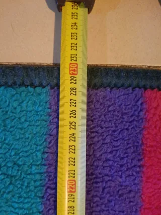 Manta de forro polar multicolor