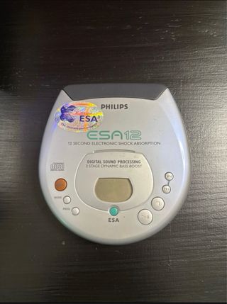 Lettore CD portatile Philips AZ7387 vintage.