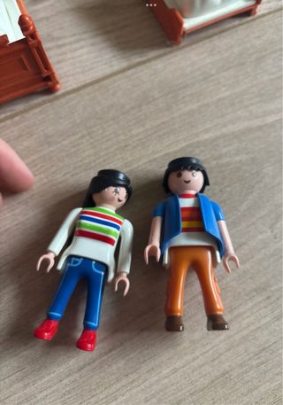 Playmobil accesorio de casa Cama con 2 Figuras