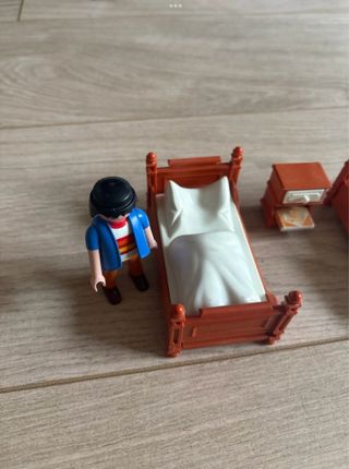 Playmobil accesorio de casa Cama con 2 Figuras
