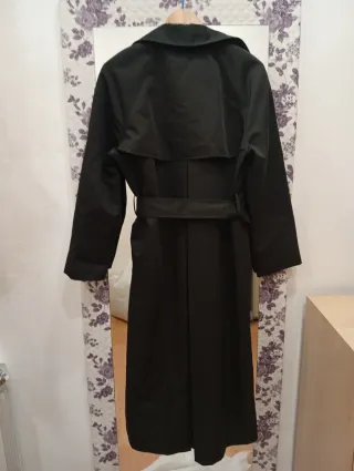 Gabardina larga negra Talla XS