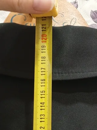 Gabardina larga negra Talla XS