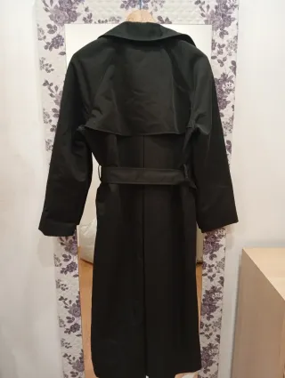 Gabardina larga negra Talla XS
