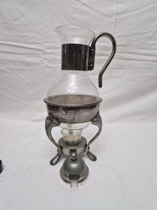 Cafetera/Tetera Cristal y Metal