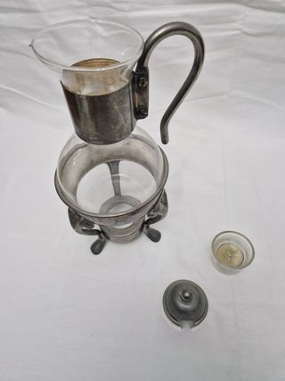 Cafetera/Tetera Cristal y Metal