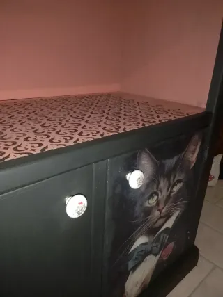 Mobiletto vintage artistico - pezzo unico