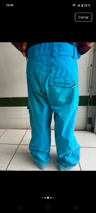 Pantalón Snowboard Azul. Talla L. Marca Wed'ze