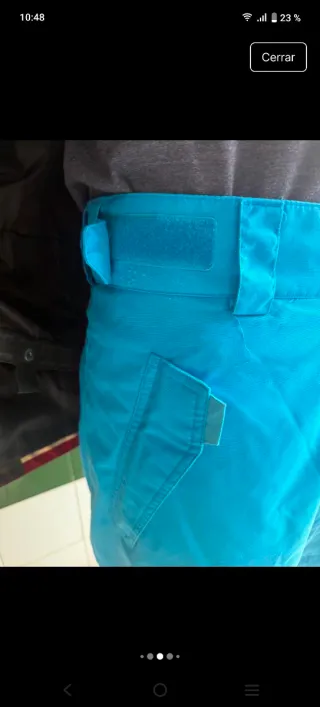 Pantalón Snowboard Azul. Talla L. Marca Wed'ze