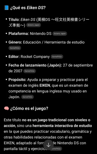 Juego Nintendo DS - Eiken DS