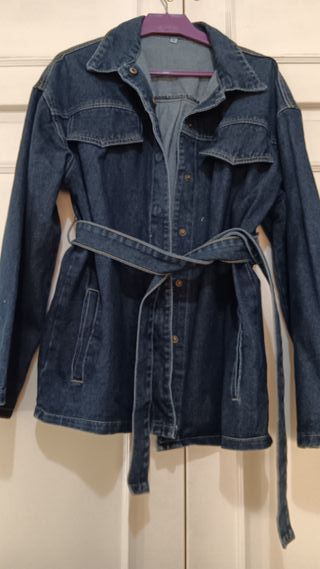 Chaqueta vaquera mujer con cinturón