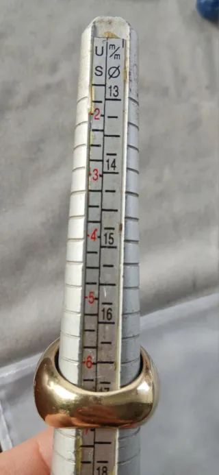 Anillo CH Plata 925 Baño Oro detalles moradas