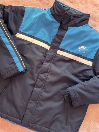 Giacca Nike Air vintage blu e bianca