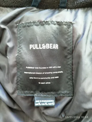 Anorak-Parka Pull and Bear Azul