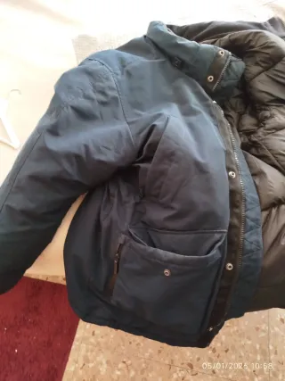 Anorak-Parka Pull and Bear Azul