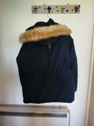 Anorak-Parka Pull and Bear Azul