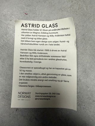 Bicchieri Astrid Glass vintage