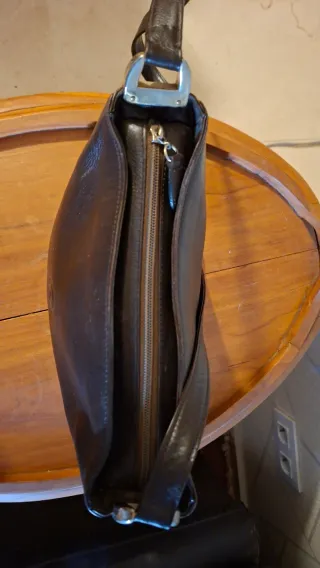 Bolso de piel mujer marrón chocolate, piel autenti