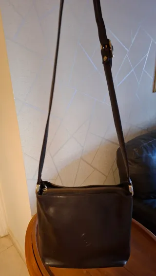 Bolso de piel mujer marrón chocolate, piel autenti