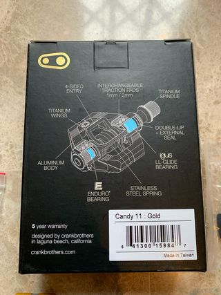 Pedales Crank Brothers Candy 11 Titanio
