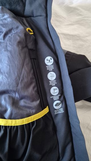 Abrigo de nieve CMP negro y amarillo