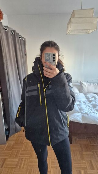 Abrigo de nieve CMP negro y amarillo