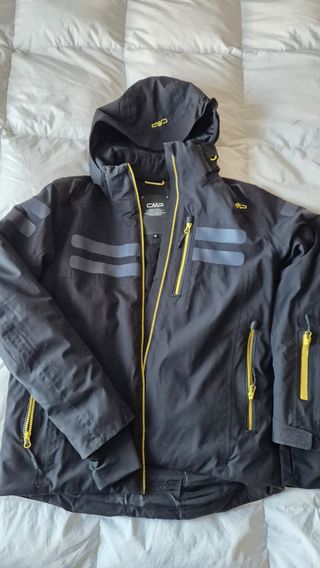 Abrigo de nieve CMP negro y amarillo
