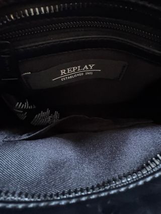 Bolso bandolera Replay negro