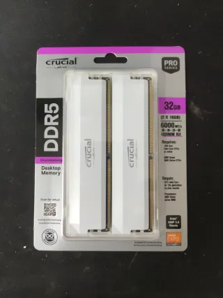 2x16GB DDR5 6000MHz Crucial RAM