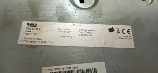 Encimera Beko vitrocerámica cocina 4 fuegos gas ca