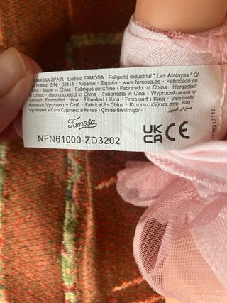 Muñeca Nenuco Princess Famosa, esta nueva ,