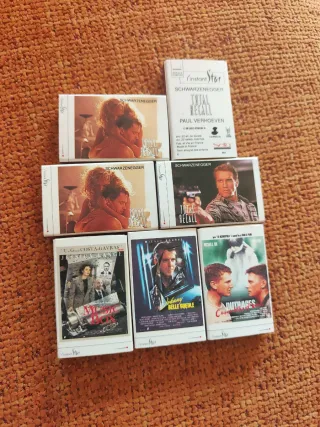Cajas de cerillas películas VHS