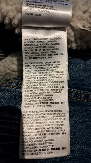 Chaqueta Levi's Sherpa Azul lavado